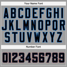 Load image into Gallery viewer, Custom Gray Black-Orange Baseball Jersey
