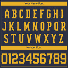 Load image into Gallery viewer, Custom Navy Gold Performance T-Shirt
