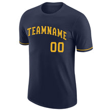 Load image into Gallery viewer, Custom Navy Gold Performance T-Shirt

