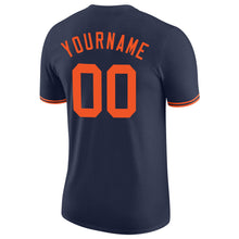 Загрузить изображение в средство просмотра галереи, Custom Navy Orange Performance T-Shirt
