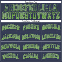 Load image into Gallery viewer, Custom Navy Neon Green-Gray Authentic Drift Fashion Baseball Jersey
