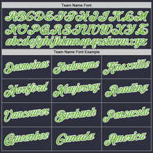 Laden Sie das Bild in den Galerie-Viewer, Custom Stitched Navy Neon Green-White Sports Pullover Sweatshirt Hoodie
