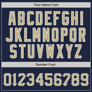 Custom Navy Vegas Gold-White Authentic Baseball Jersey