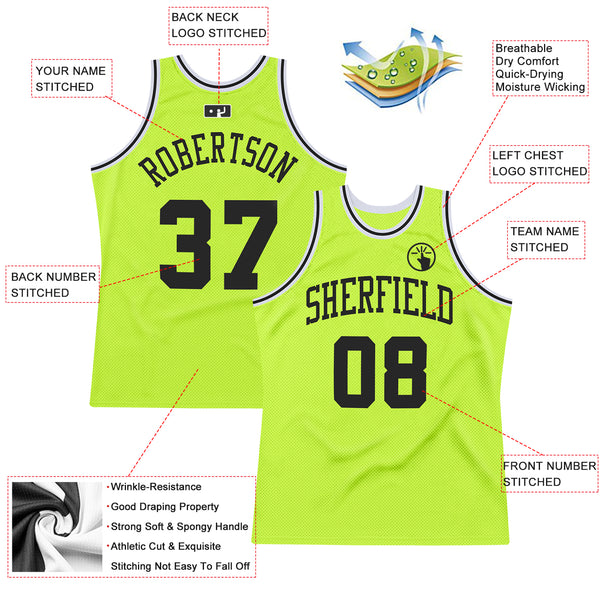 Sale Build Black Basketball Kelly Green Rib-Knit Jersey Old Gold –  CustomJerseysPro