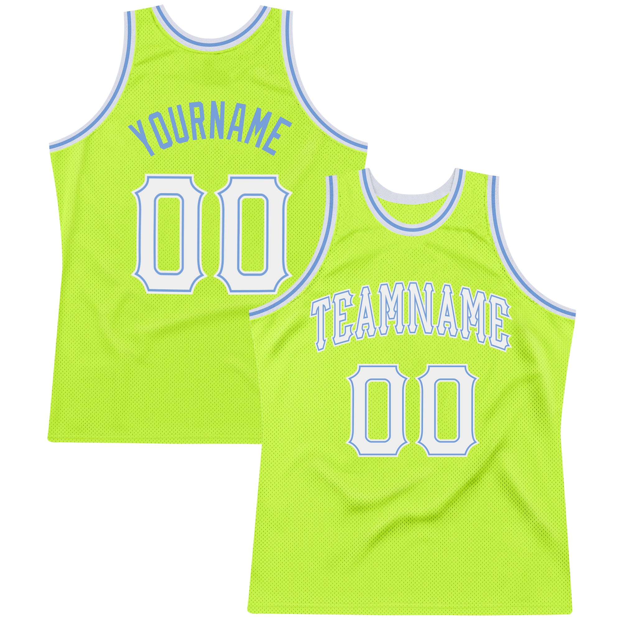 Custom Black White-Neon Green Authentic Fade Fashion Basketball