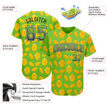 Laden Sie das Bild in den Galerie-Viewer, Custom Neon Green Black-White 3D Pattern Design Authentic St. Patrick&#39;s Day Drift Fashion Baseball Jersey
