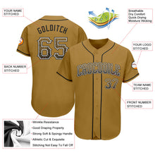 Load image into Gallery viewer, Custom Old Gold Black-White Authentic Drift Fashion Baseball Jersey
