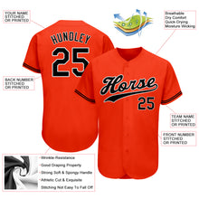 Laden Sie das Bild in den Galerie-Viewer, Custom Orange Black-White Authentic Baseball Jersey
