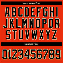 Laden Sie das Bild in den Galerie-Viewer, Custom Orange Black-Old Gold Authentic Baseball Jersey
