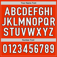 Laden Sie das Bild in den Galerie-Viewer, Custom Orange White-Black Authentic Baseball Jersey
