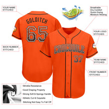 Charger l&#39;image dans la galerie, Custom Orange Black-White Authentic Drift Fashion Baseball Jersey
