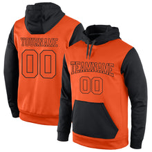 Laden Sie das Bild in den Galerie-Viewer, Custom Stitched Orange Orange-Black Sports Pullover Sweatshirt Hoodie
