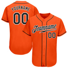 Laden Sie das Bild in den Galerie-Viewer, Custom Orange Black-White Authentic Baseball Jersey
