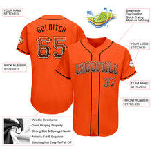 Load image into Gallery viewer, Custom Orange Brown-White Authentic Drift Fashion Baseball Jersey
