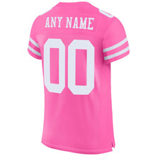 Charger l&#39;image dans la galerie, Custom Pink White Mesh Authentic Football Jersey
