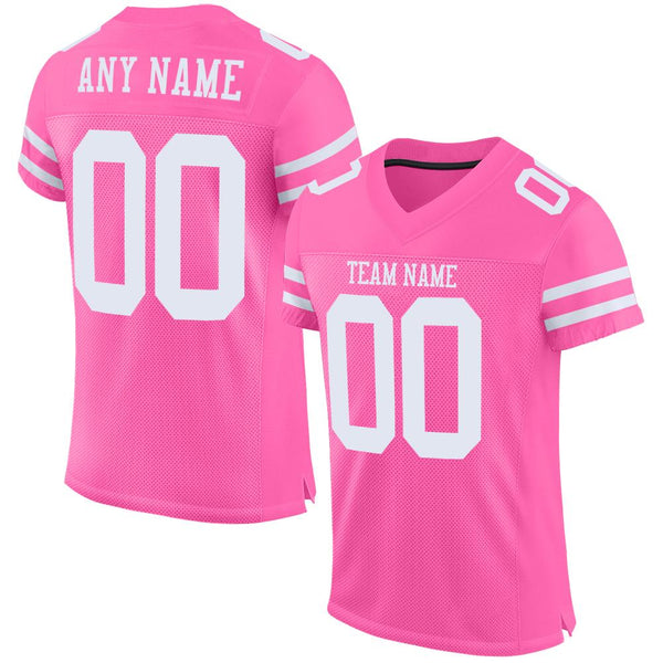 Custom Black Hockey Jersey Light Blue-Pink - FansIdea