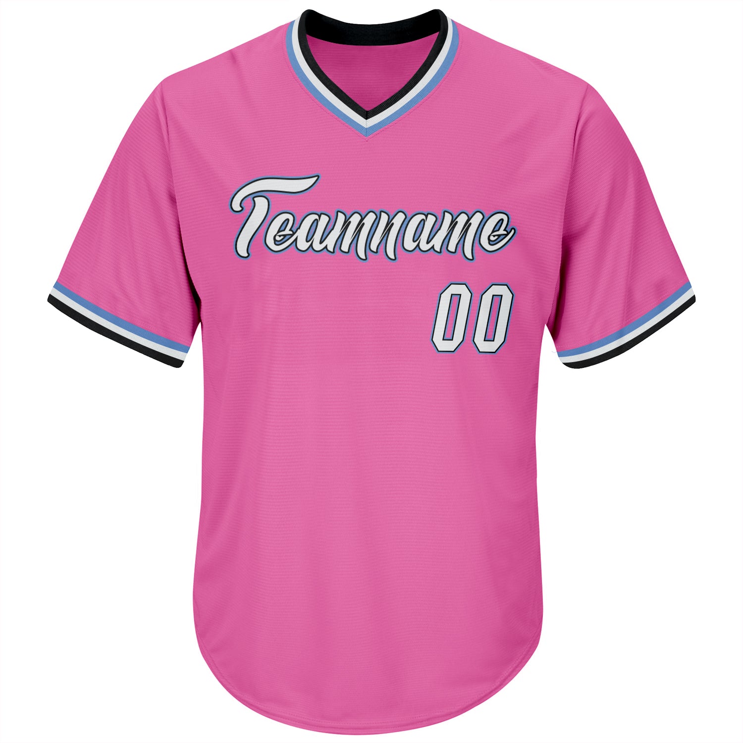 Sale Build Light Blue Baseball Authentic Pink Throwback Shirt