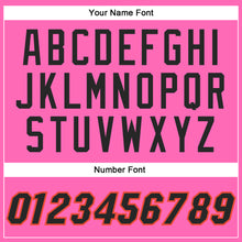 Load image into Gallery viewer, Custom Pink Black-Orange Authentic Throwback Basketball Jersey
