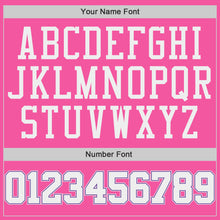 Load image into Gallery viewer, Custom Pink White-Purple Authentic Baseball Jersey
