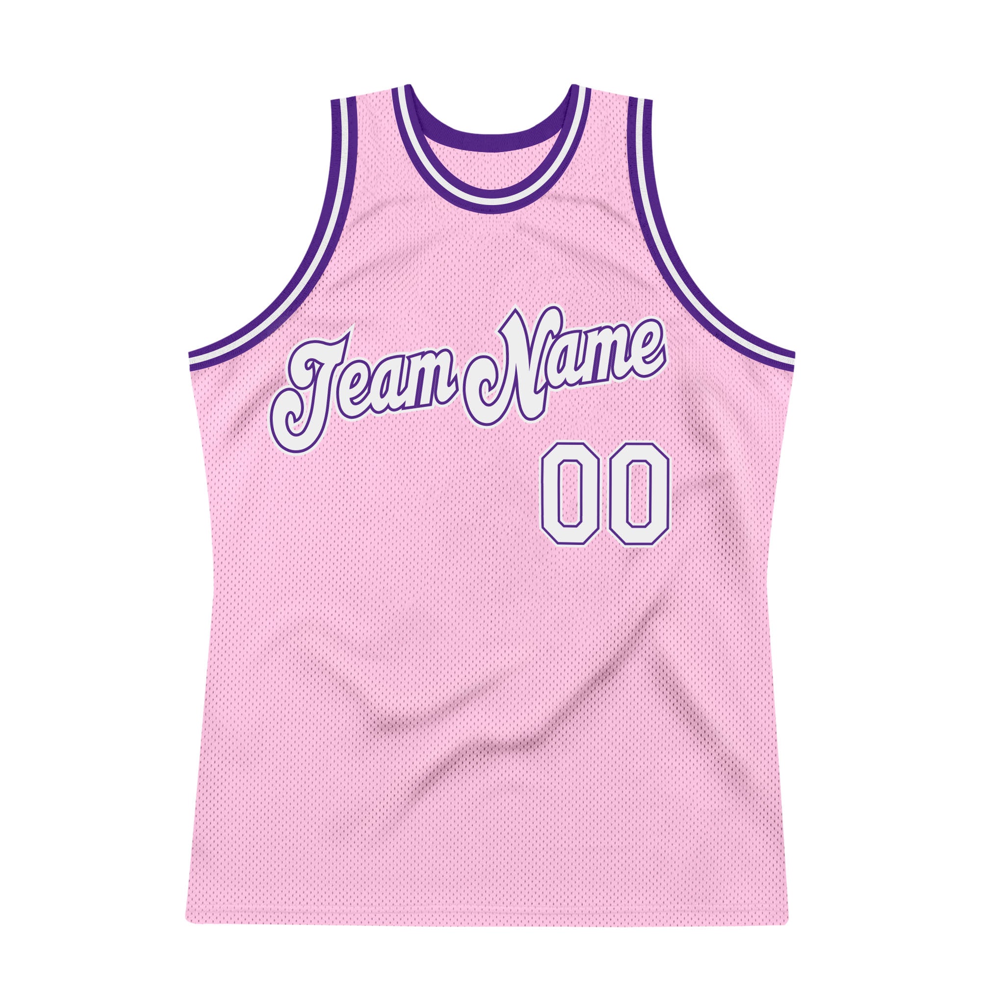 Cheap Custom Light Pink White-Purple Authentic Throwback Basketball Jersey  Free Shipping – CustomJerseysPro