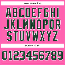 Загрузить изображение в средство просмотра галереи, Custom Pink Green-White Authentic Throwback Basketball Jersey
