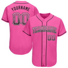 Laden Sie das Bild in den Galerie-Viewer, Custom Pink Black-White Authentic Drift Fashion Baseball Jersey
