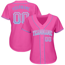 Load image into Gallery viewer, Custom Pink Light Blue-White Authentic Drift Fashion Baseball Jersey
