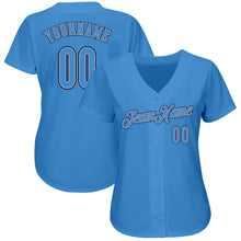 Load image into Gallery viewer, Custom Powder Blue Powder Blue-Navy Authentic Baseball Jersey
