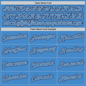 Custom Powder Blue Powder Blue-Navy Authentic Baseball Jersey