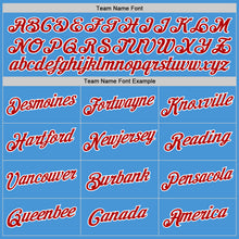 Загрузить изображение в средство просмотра галереи, Custom Powder Blue Red-White Performance T-Shirt
