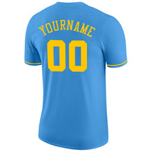 Laden Sie das Bild in den Galerie-Viewer, Custom Powder Blue Gold Performance T-Shirt
