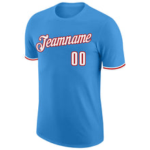 Загрузить изображение в средство просмотра галереи, Custom Powder Blue White-Red Performance T-Shirt
