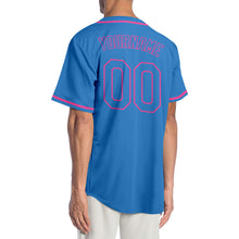 Laden Sie das Bild in den Galerie-Viewer, Custom Powder Blue Powder Blue-Pink Authentic Baseball Jersey
