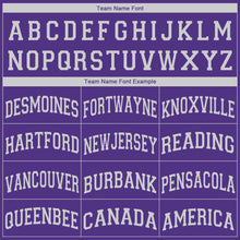Charger l&#39;image dans la galerie, Custom Purple White V-Neck Basketball Jersey
