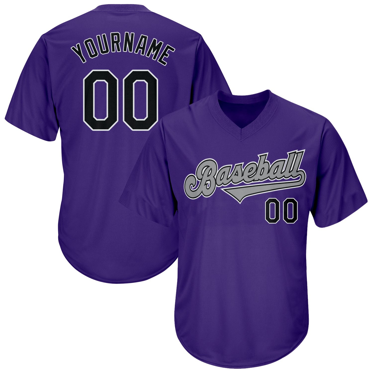 Sale Build Gray Baseball Authentic Purple Throwback Shirt Black