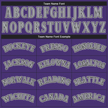 Load image into Gallery viewer, Custom Purple Black-Gray Performance T-Shirt
