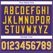 Load image into Gallery viewer, Custom Purple Gold-White Performance T-Shirt

