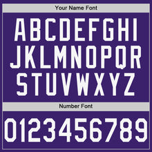 Загрузить изображение в средство просмотра галереи, Custom Purple White-Gold Authentic Baseball Jersey
