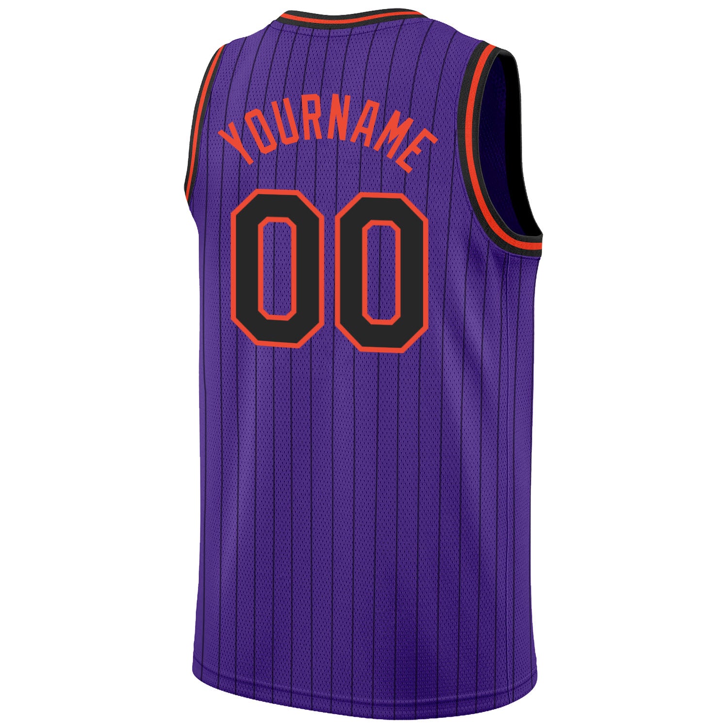 Cheap Custom Purple Black Pinstripe Black-Orange Authentic Basketball Jersey  Free Shipping – CustomJerseysPro