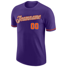 Laden Sie das Bild in den Galerie-Viewer, Custom Purple Orange-Gray Performance T-Shirt
