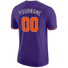 Laden Sie das Bild in den Galerie-Viewer, Custom Purple Orange-Gray Performance T-Shirt
