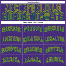 Загрузить изображение в средство просмотра галереи, Custom Purple Kelly Green-Gold Authentic Drift Fashion Baseball Jersey
