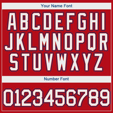 Load image into Gallery viewer, Custom Red White-Royal Authentic Baseball Jersey
