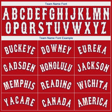 Load image into Gallery viewer, Custom Red White-Royal Authentic Baseball Jersey
