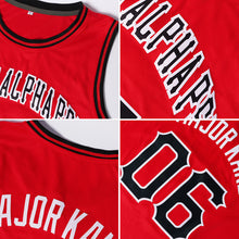 Charger l&#39;image dans la galerie, Custom Red White-Royal Authentic Throwback Basketball Jersey
