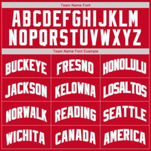Charger l&#39;image dans la galerie, Custom Red White-Black Authentic Throwback Basketball Jersey
