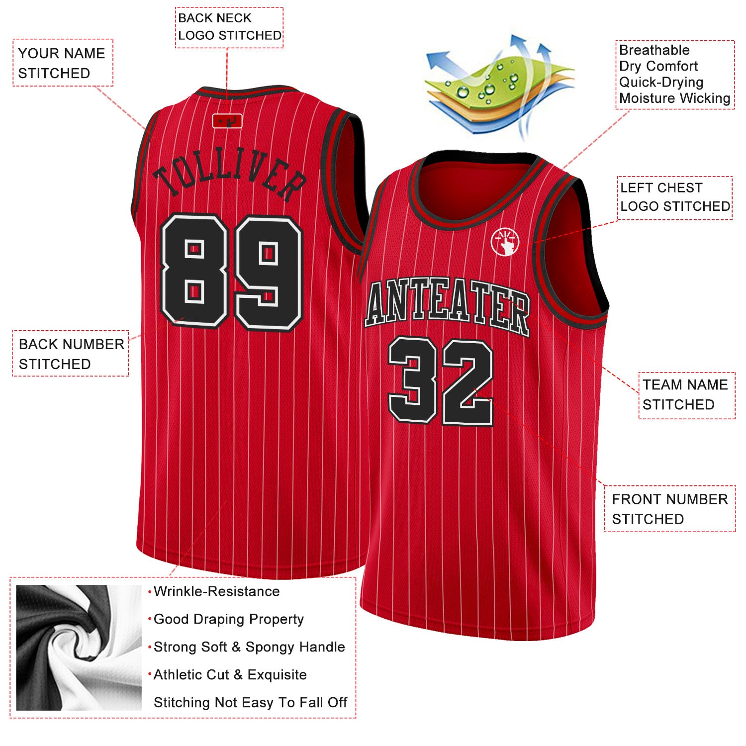 Custom Portland Trailblazers Basketball Jerseys, Sublimated