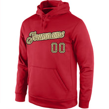 Charger l&#39;image dans la galerie, Custom Stitched Red Camo-Cream Sports Pullover Sweatshirt Hoodie
