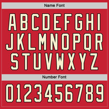 Load image into Gallery viewer, Custom Red Cream-Black Hockey Jersey
