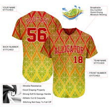 Load image into Gallery viewer, Custom Red Red-White 3D Pattern Design Authentic Baseball Jersey
